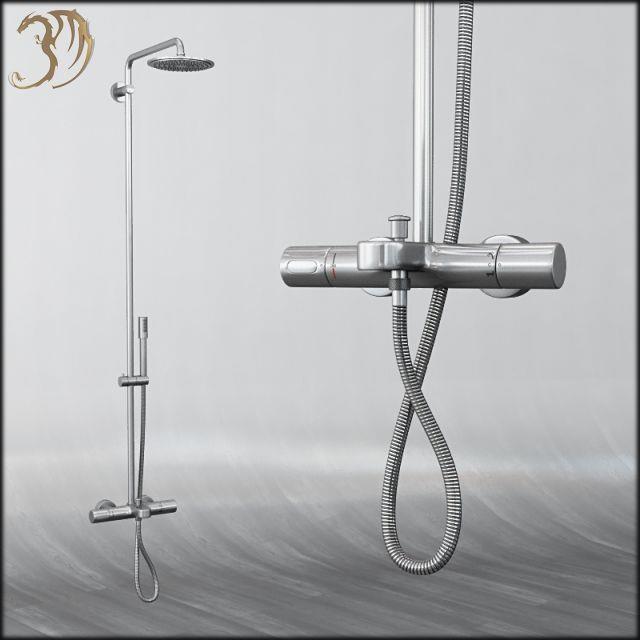 Rainshower® System 210  Duvara monte termostatik banyo bataryalı duş sistemi 