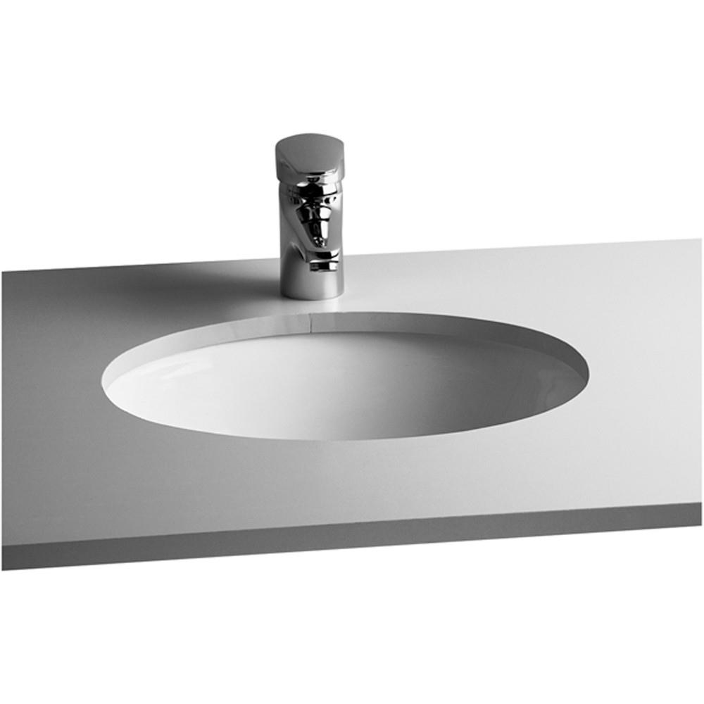 S20 Tezgah altı lavabo 42 cm Armatür deliksiz su taşma delikli