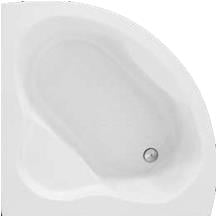 SANACRYL Akrilik Panelli Duş Teknesi 110x110x31(h) Oval Oturmalı