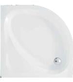 SANACRYL Akrilik Panelli Duş Teknesi 120x120x21(h) Oval Oturmalı