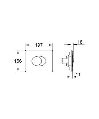 Grohe 38506000 Skate Air Kumanda Paneli Krom