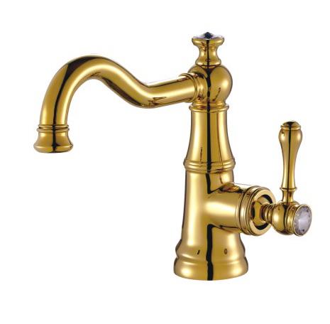 Topkapı Lavabo Armatürü Altın