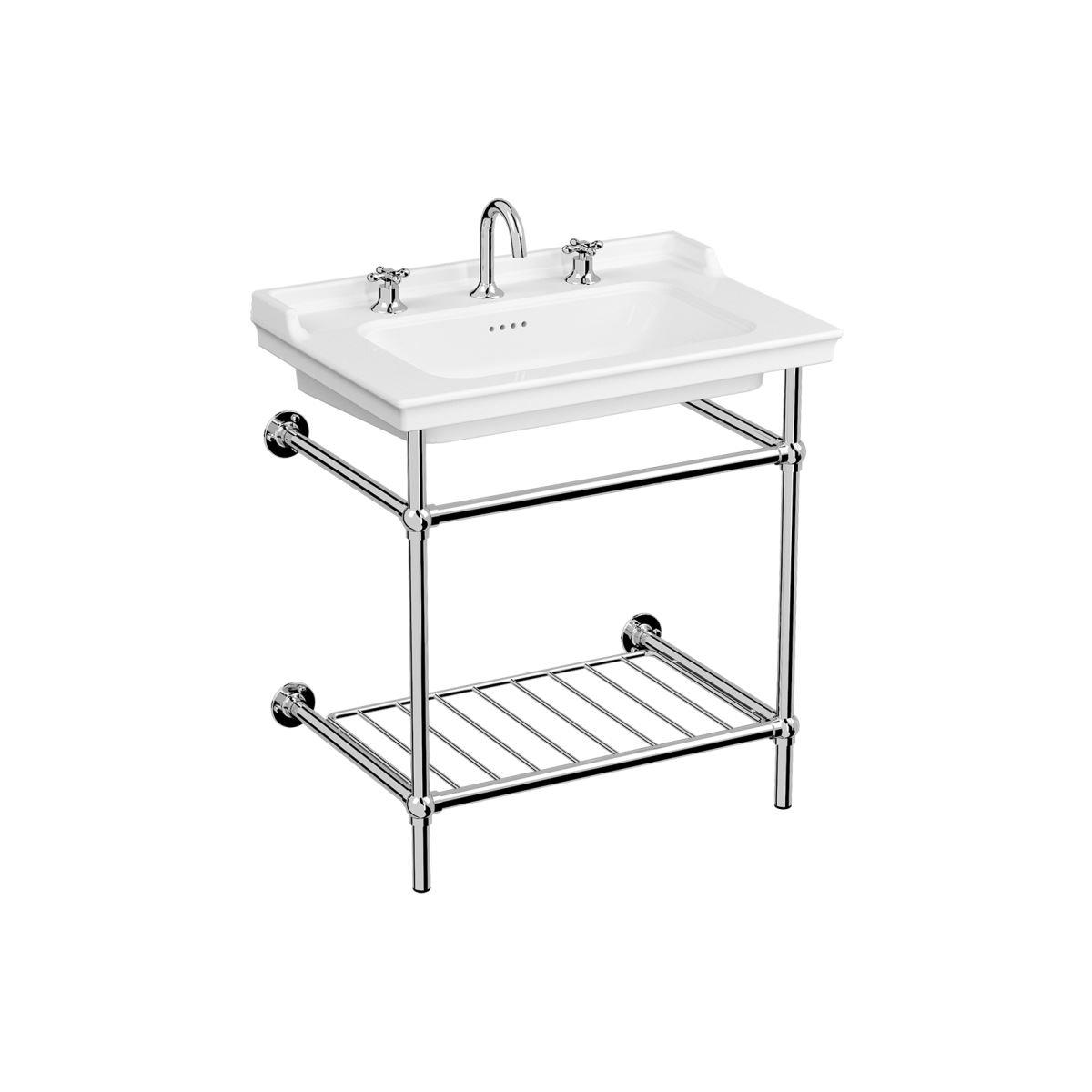 Valarte Etajerli 3 Armatür Delikli Lavabo 65 cm