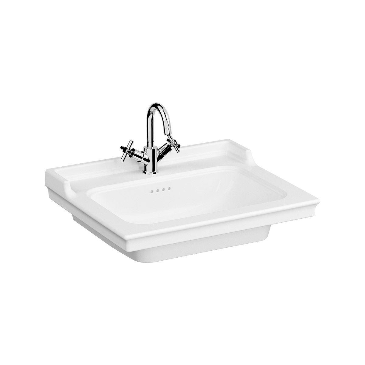 Valarte Etajerli Orta Armatür Delikli Lavabo, 65 cm 