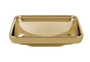 Water Jewels Dikdörtgen Tezgah Üstü Lavabo 60 cm Altın
