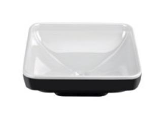 Water Jewels Kare Çanak Lavabo 40 cm Sedef Beyaz- Siyah