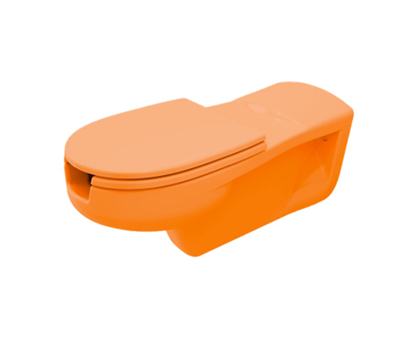  Bedensel Engelli Asma Klozet ve Kapağı 75cm P. Mandalina Sarısı