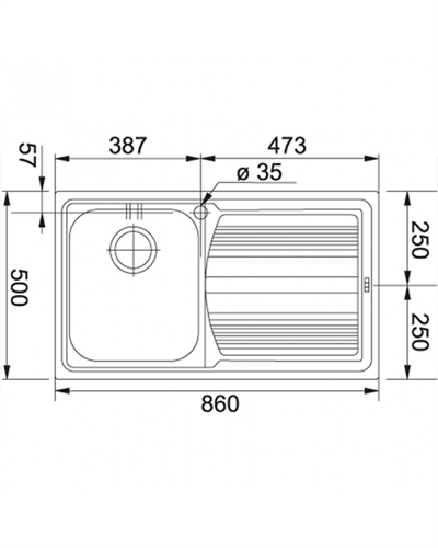 Franke Logica Line - LLL 611 Sol Dekor Evyeler