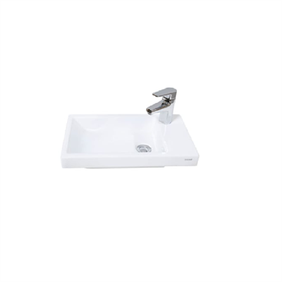 Creavit TP026 Elmas Tezgah Üstü Lavabo 30X50 cm Beyaz
