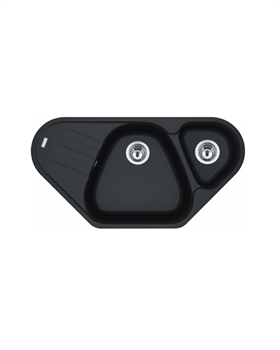 Franke Antea AZG 661 E Granit Köşe Nero 