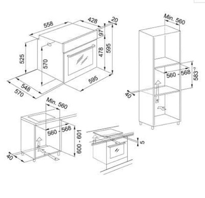 FRANKE MARİS FMA 86 H XS SİYAH INOX FIRIN 116.0606.097
