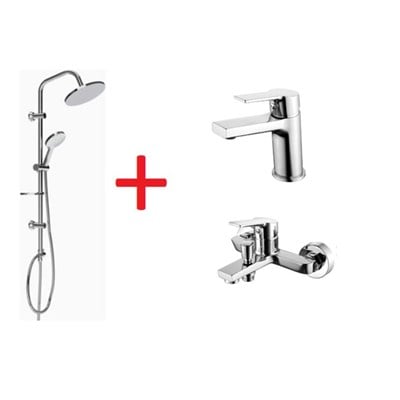 Creavit SH640 3lü Luna Duş Seti Takımı