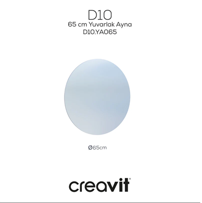 Creavit D10.YA065 D10 65 cm Yuvarlak Ayna