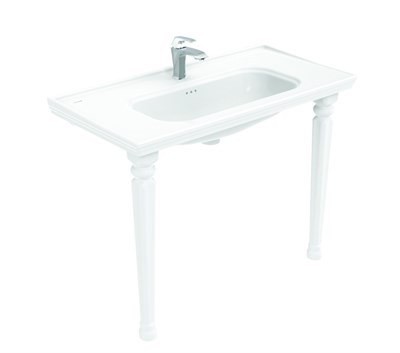 Creavit AN101 Antik Etajerli Lavabo 100 cm ve Antik Konsol Ayak (2 Adet)