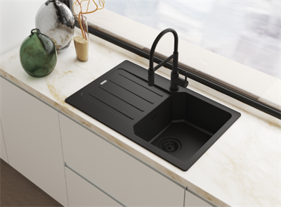 FRANKE Lina Semi Pro Matt Black Spiralli Mutfak Bataryası 115.0725.838