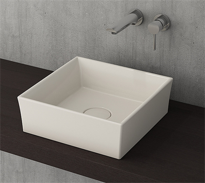 Bocchi 1173-014-0125 Vessel Tezgah Üstü Lavabo 38x38 cm Bisküvi