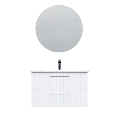 Creavit E10 Lake İki Çekmeceli  Erine Lavabolu Banyo Takımı 85 cm