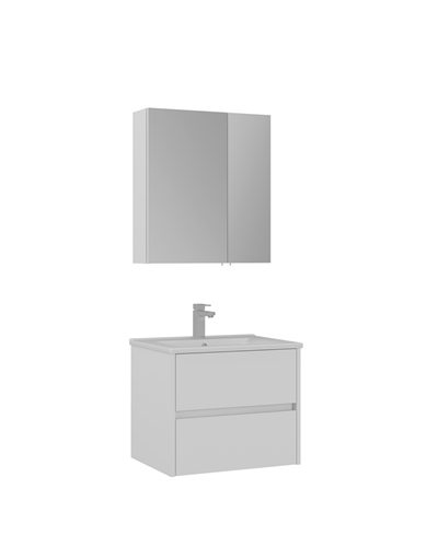 Orka Side 65 CM Çekmeceli Banyo Dolabı Takım Mat Beyaz
