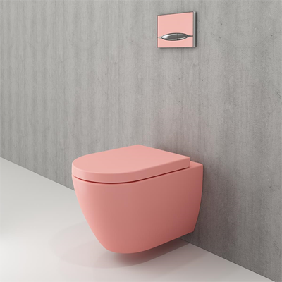 Bocchi Venezia Rimless Asma Klozet ve Kapağı Mat Somon 1295-032-0128