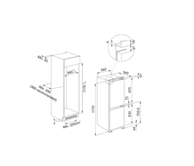 FRANKE Ankastre Buzdolabı FCB 320 S NE E 118.0722.591