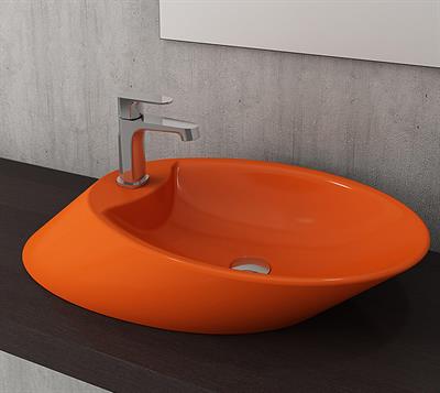 Bocchi 1021-012-0126 Vessel Bataryalı Çanak Lavabo 72 cm Turuncu