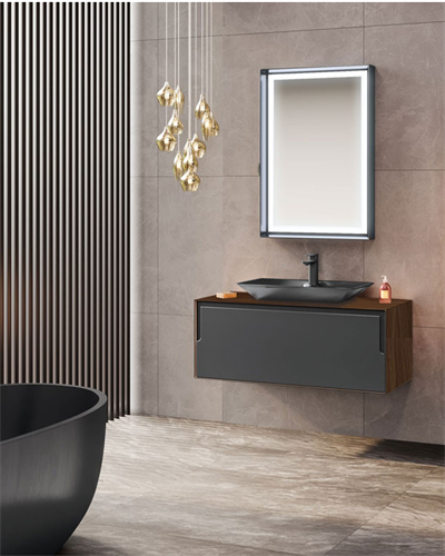 Orka Craft 100 cm Banyo Dolabı Takımı Antrasit 