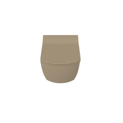 Creavit Eg321 Elegant Rim-off Kanalsız Duroplast Yavaş Kapanan Klozet Kapaklı Mat Cappucino Set Mat Cappucino