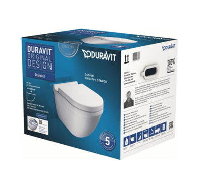 Duravit 45273900A1 Özel Kutulu Starck 3Asma Klozet Seti