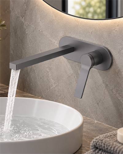Creavit Ritmo Ankastre Lavabo Armatürü Gun Grey RT1400GR