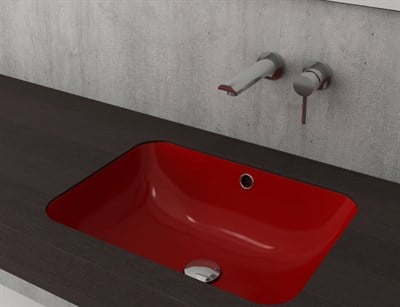 BOCCHİ Scala Tezgahaltı Lavabo 55 cm Kırmızı 1006-019-0125
