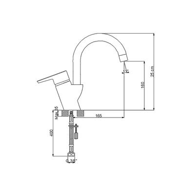 NEWARC MASTER DÖNERLİ LAVABO BATARYASI
