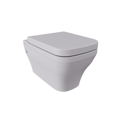 Bocchi 1304-006-0128 Firenze Rimless Asma Klozet ve Kapağı Mat Gri