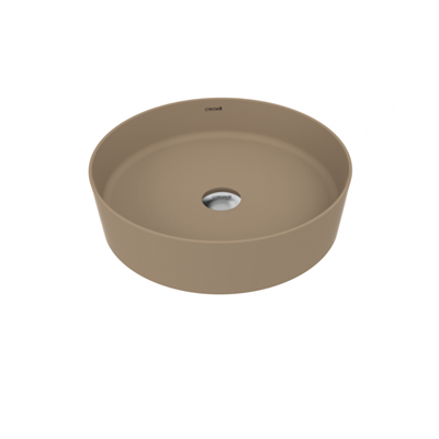 CREAVİT Loop Ø 45 cm Çanak Lavabo LP145-00CM CAPPUCINO Mat