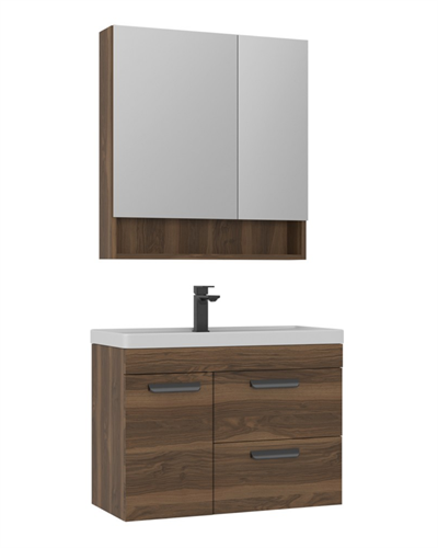 Orka Nova 80 CM Banyo Dolabı Takım Ceviz