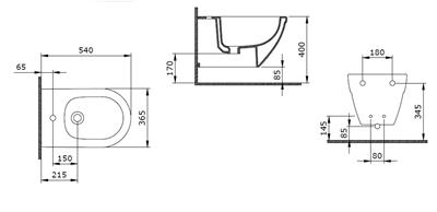 Bocchi Taormina Arch Asma Bide Mat Siyah 1121-004-0120
