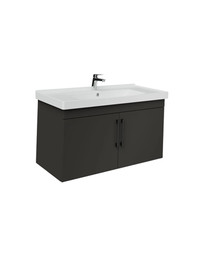 Creavit D20 Kapaklı Lavabo Dolabı 100 cm Antrasit