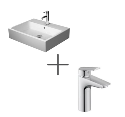 Duravit Vero Air 60 cm Lavabo Ve No.1 Lavabo Bataryası, Medium