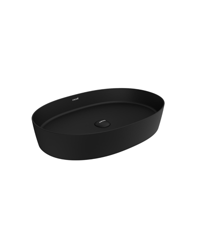 Creavit Loop Oval Çanak Lavabo 40x60 cm Mat Siyah LP160-00SM