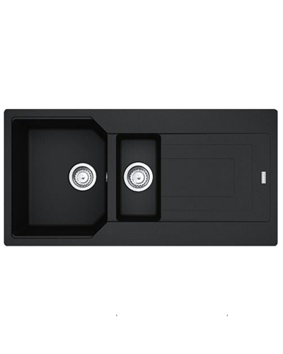 FRANKE Urban UBG 651-100 1,5 Göz Nero Tezgahüstü Evye