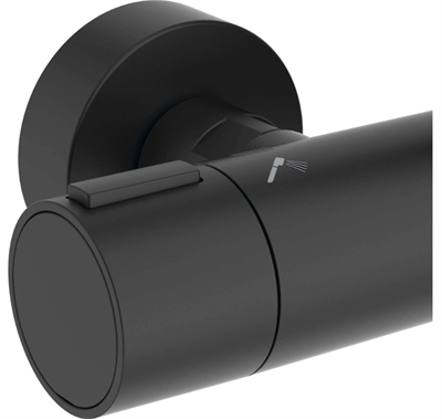 İdeal Standard BD583XG Ceratherm Alu+ Termostatik Duş Sistemi-Silk Black