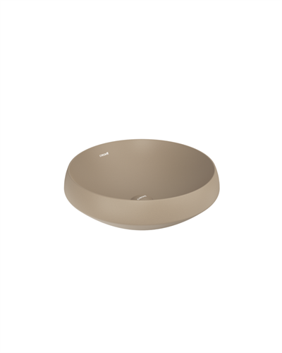 Creavit Deep Tezgah Üzeri Lavabo Ø45 cm Mat Cappuccino DE045-00CM