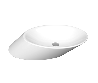Bocchi 1013-001-0125 Vessel Yatay Çanak Lavabo 72 cm P. Beyaz