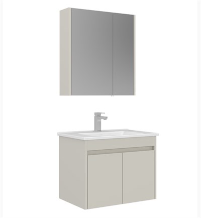 Orka Arno Kapaklı 65 cm Banyo Dolabı Takımı Parlak Kaşmir