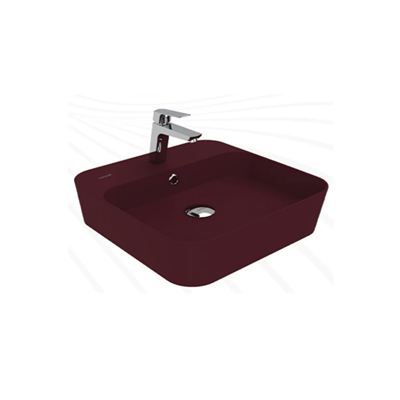 Creavit LP046-00BR00E-0000 Loop Kare Çanak Lavabo - Berry