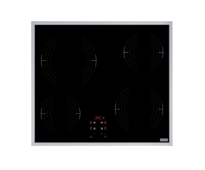 FRANKE FRSM 604 C T XS Black Glass/Inox Elektrikli Cam Ocak 108.0669.350