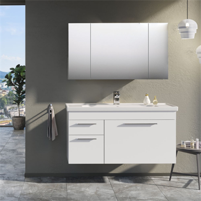 Orka Enez 100 cm Banyo Dolabı Takım Beyaz