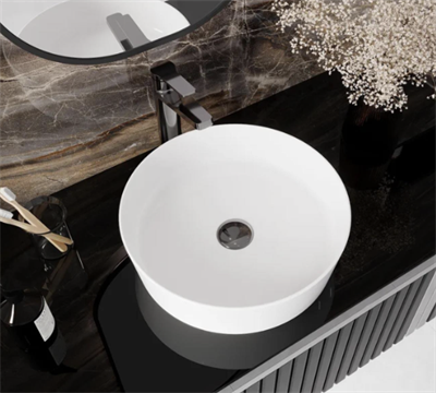 CREAVİT LP140 Loop Yuvarlak Çanak Lavabo Ø40 cm