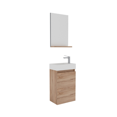 Orka Conza 45 CM Banyo Dolabı Takımı Açık Meşe