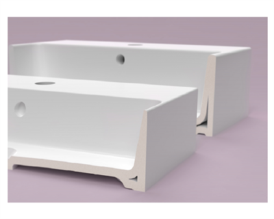 Creavit VX270-00CB00E-0000 Vox Tezgah Üstü Kare Lavabo 70 cm