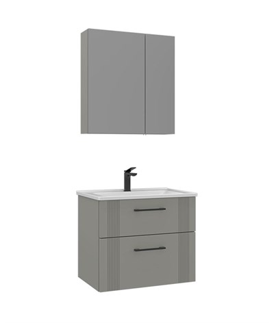 Orka Bari 65 cm Banyo Dolabı Takımı Mat Kaşmir